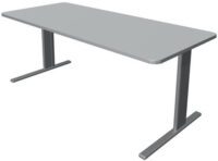 kerkmann Bureau UNIC, (L)2.000 mm, gris clair