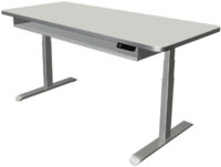 kerkmann Table de bureau assis-debout Move 4 Premium, gris