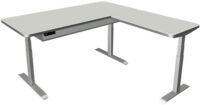 kerkmann Table de bureau assis-debout Move 4 Premium, gris