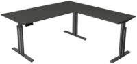 kerkmann Table de bureau assis-debout Move 3 elegant, gris