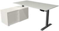 kerkmann Poste de travail complet Move 1, gris clair