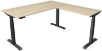 kerkmann Bureau réglable en hauteur Move 4 avec extension