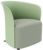 PAPERFLOW Fauteuil visiteur "CROWN", vert