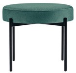 PAPERFLOW Banc GAIA, rond, habillage tissu, vert