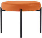 PAPERFLOW Banc GAIA, rond, habillage similicuir, orange