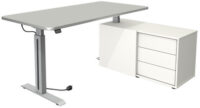 kerkmann Poste de travail complet Move 1 Style, gris clair