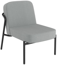 PAPERFLOW Fauteuil visiteur MEDSO RUND S, tissu, gris