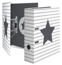 HERMA Classeur à levier "Stars", pointillés en blanc, A4
