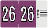 LEITZ Étiquette année Orgacolor "26", sur bande, violet