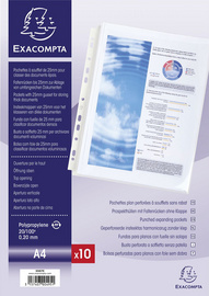 EXACOMPTA Pochettes perforées à soufflet, A4, PP
