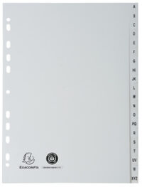 EXACOMPTA Intercalaires en plastique, A-Z, A4, 20 touches