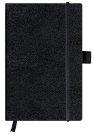 herlitz Carnet my.book classic A5, quadrillé,192 pages, noir