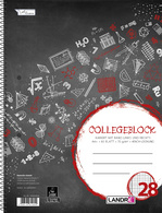 LANDRÉ Collegeblock "College" A5, quadrillé, 160 pages