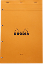 RHODIA Bloc agrafé No. 20, format A4+, Seyès, orange
