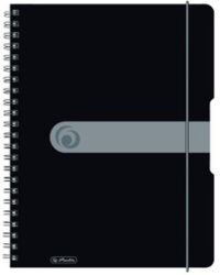 herlitz Cahier à spirales easy orga to go, A4, noir