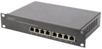 DIGITUS Commutateur réseau PoE+ 10" Gigabit Ethernet,8 ports