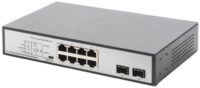 DIGITUS Switch Gigabit PoE 19", 8 ports, Unmanaged