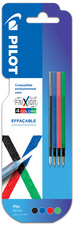 PILOT Mine de rechange FRIXION 4 COLORS, blister de 4