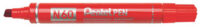 Pentel Marqueur permanent N60, pointe biseautée, rouge