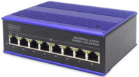 DIGITUS Commutateur industriel Gigabit PoE, 8 ports