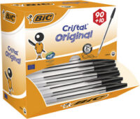 BIC Stylo à bille Cristal Original, VALUE PACK, noir