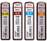 rotring Etui de mines pour porte-mines Tikky 1,0 mm