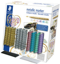 STAEDTLER Marqueur permanent Metallic, présentoir de 100