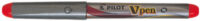 PILOT Stylo plume V-Pen Silver, rouge