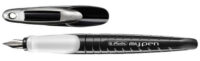 herlitz Stylo plume my.pen, plume: L, noir / blanc