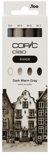COPIC Marqueur ciao, kit 3+1 SHADE "Dark Warm Gray