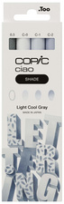 COPIC Marqueur ciao, kit 3+1 SHADE "Light Cool Gray