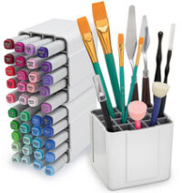 deflecto Organiseur pour marqueurs, blanc