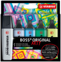 STABILO Surligneur BOSS ORIGINAL, étui carton ARTY de 5