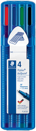 STAEDTLER Stylo à bille triplus ball 437 M, étui de 4