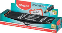 Maped Crayon ardoise Marker'Peps, présentoir de 12, noir