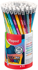 Maped Crayon graphite BLACK'PEPS ENERGY, dureté: HB, pot 72