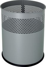 helit Corbeille à papier "the dot", 15 L, gris aluminium