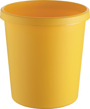 helit Corbeille à papier "the german", 18 litres, PE, jaune