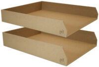 Oxford Set de corbeilles à courrier "Savana", A4, naturel