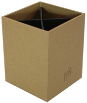 Oxford Pot à crayons "Savana", A4, en carton, naturel