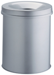 DURABLE Corbeille à papier SAFE, rond, 15 litres, gris