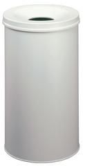 DURABLE Corbeille à papier SAFE ROND 65, 60 litres, gris