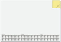 sigel Sous-main bloc papier "Memo", 595 x 410 mm