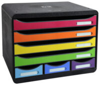 EXACOMPTA Module de classement STORE-BOX MINI, 7 tiroirs