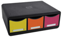 EXACOMPTA Module de classement TOOLBOX MAXI, 3 tiroirs