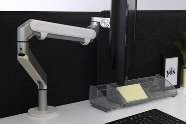 ALBA Organiseur de bureau "MESHBOARD", en métal, noir – Image 3