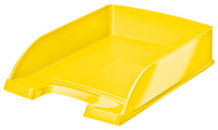 LEITZ Corbeille à courrier Plus WOW, A4, polystyrène, jaune