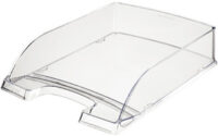 LEITZ Corbeille à courrier Plus transparent, A4, polystyrène