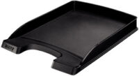 LEITZ Corbeille à courrier Plus plat, A4, polystyrène, noir
