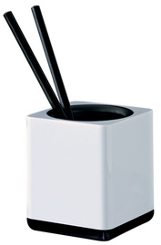 HAN Pot à crayons i-Line, plastique, blanc/noir